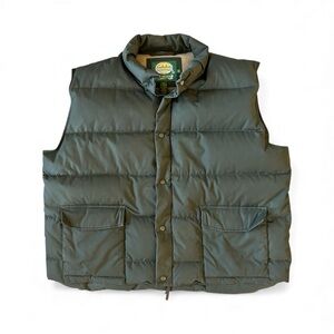 Cabela’s Goose down green hunting vest men’s size XXL tall​​